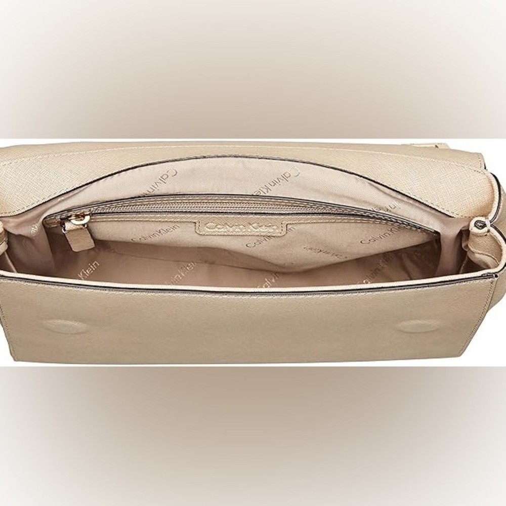 Calvin Klein on My Corner Saffiano Satchel - Picture 5 of 12